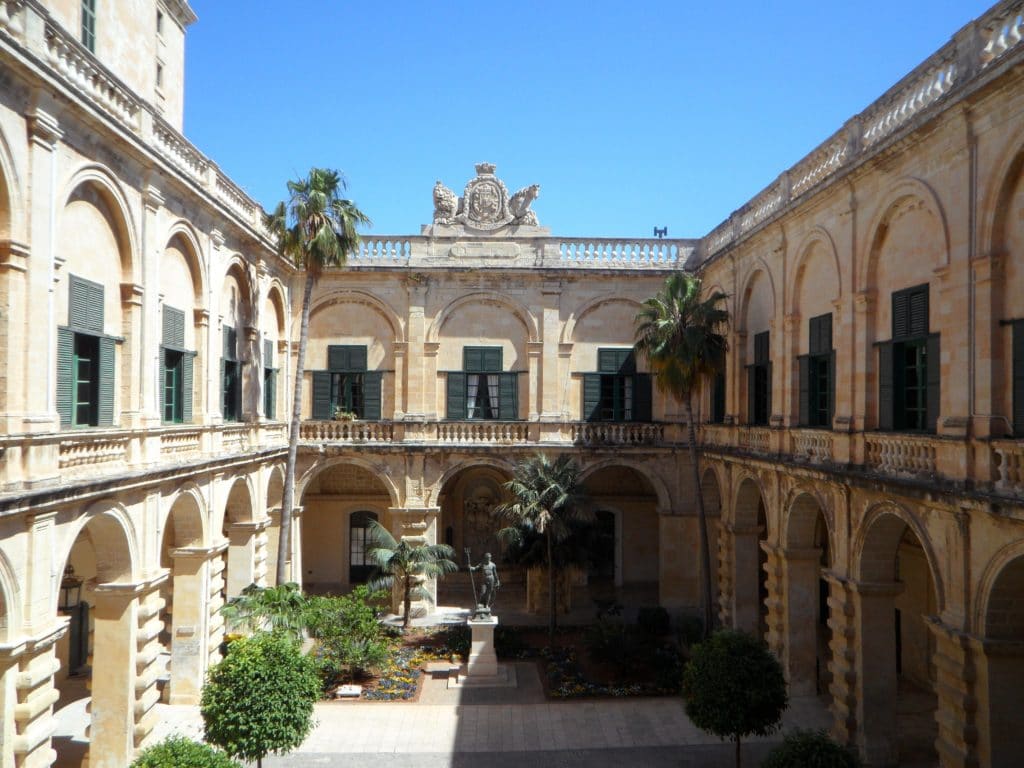 In rare cases some of Malta's luxury real estate that's for sale will include historic palazzos with their central courtyard.