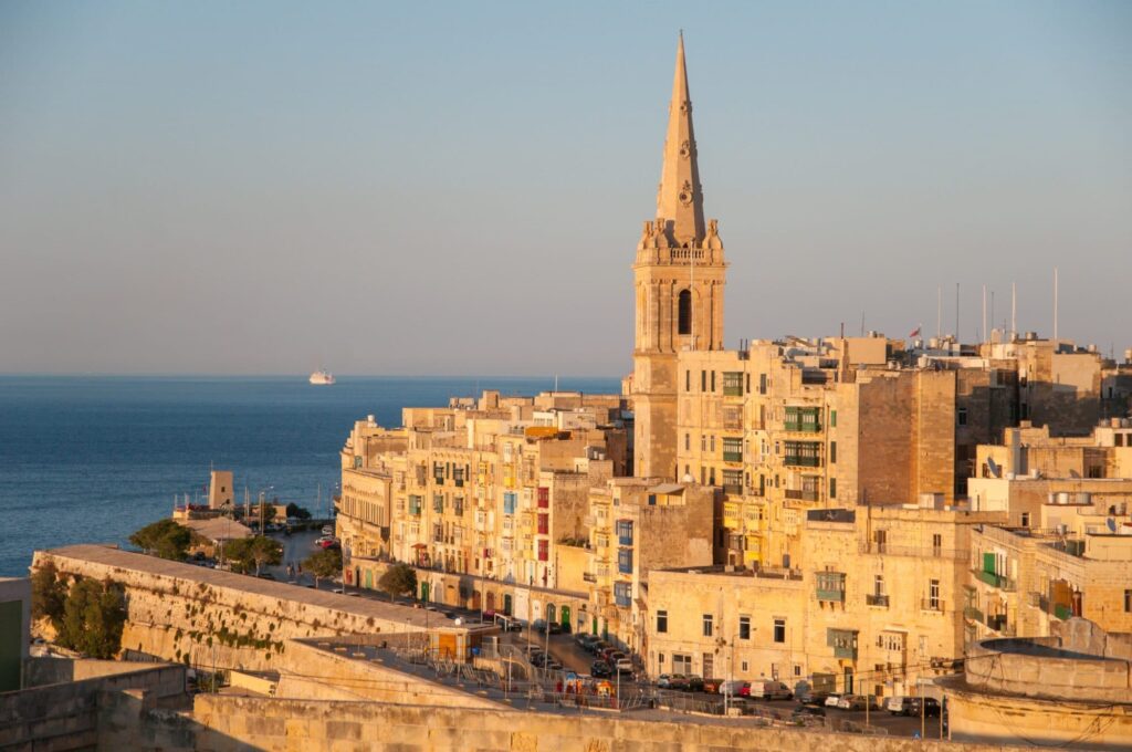 Maltese Cathedral Over the Sea