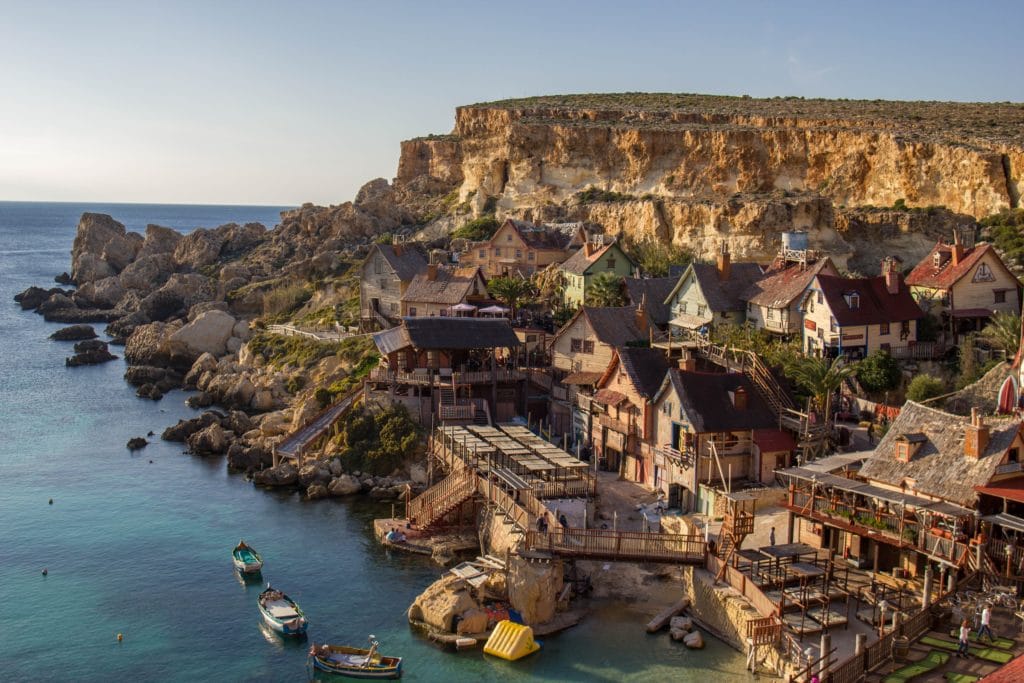 The Popeye Village is a leftover reminder of Robin Williams’ time spent filming on the island and the start of Hollywood celebrities living in Malta.