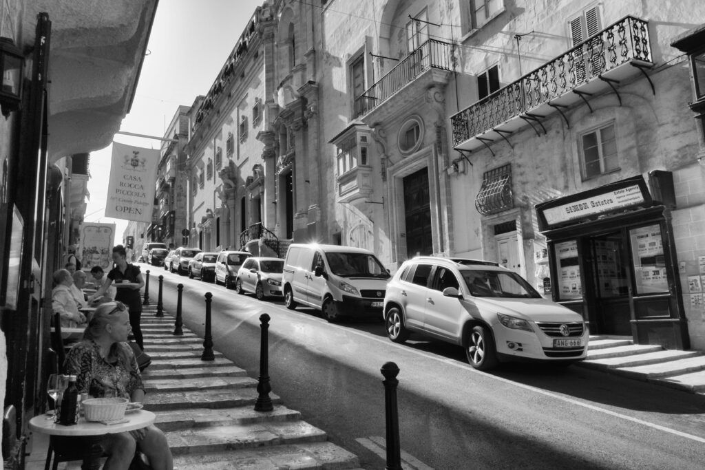 Cars on a Maltese Street