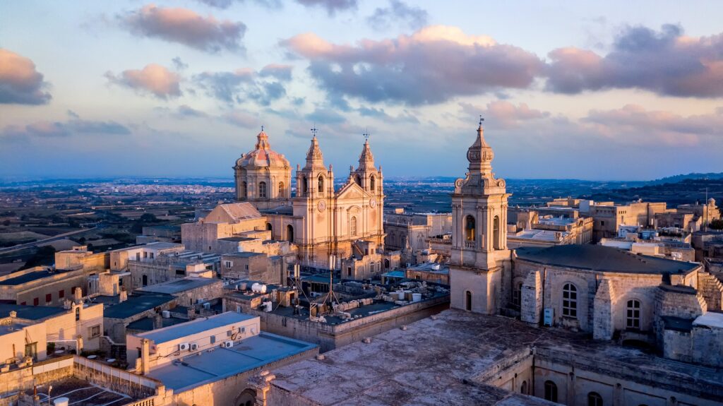 St. Paul Cathedral in Medieval City Mdina.