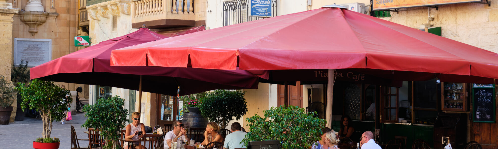 Cafe in Victoria, Gozo Malta